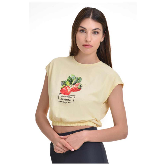 Target Γυναικεία αμάνικη μπλούζα Elastic Hem Single Jersey Crop Top Target Γυναικεία αμάνικη μπλούζα Elastic Hem Single Jersey Crop Top